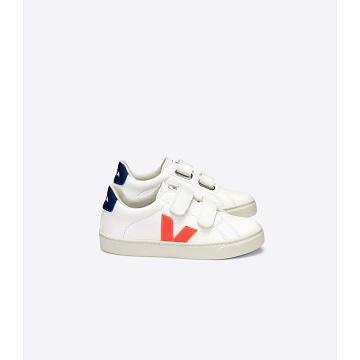 Zapatillas Veja ESPLAR CHROMEFREE Niños White/Orange/Navy | España 834AHK
